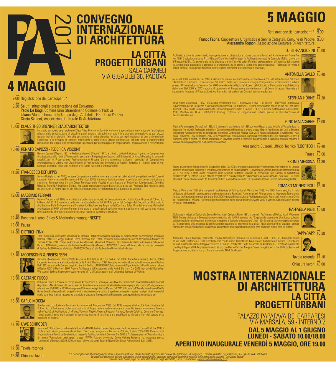 Associazione Culturale Di Archiettura - Padova 2017 Architettura